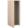 Armoire - EASY LIFE - Décor Chene clair - 2 portes battantes - L80,2