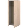 Armoire - EASY LIFE - Décor Chene clair - 2 portes battantes - L80,2