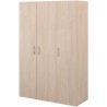 Armoire - EASY LIFE - Décor Chene clair - 3 portes battantes - L120,2