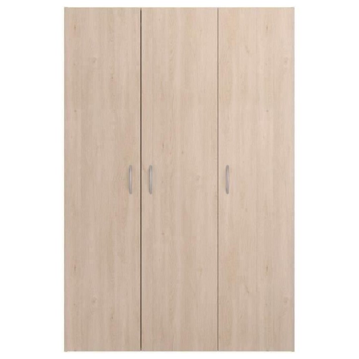 Armoire - EASY LIFE - Décor Chene clair - 3 portes battantes - L120,2 x H180 x P49,7cm - PARISOT EASY LIFE Armoire - EASY LIFE - Décor Chene clair - 3 portes battantes - L120,2 x H180 x P49,7cm - PARISOT EASY LIFE