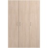Armoire - EASY LIFE - Décor Chene clair - 3 portes battantes - L120,2