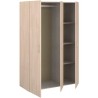 Armoire - EASY LIFE - Décor Chene clair - 3 portes battantes - L120,2