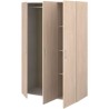 Armoire - EASY LIFE - Décor Chene clair - 3 portes battantes - L120,2