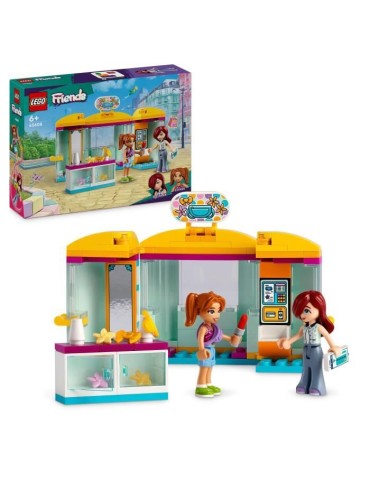 LEGO 42608 Friends La Petite Boutique d'Accessoires, Jouet de Magasin avec les Figurines Paisley et Candi