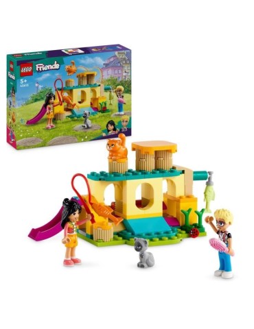 LEGO 42612 Friends Les Aventures des Chats au Parc, Jouets avec Animaux et Figurines, dont Olly, Liann et 2 Figurines de Chat
