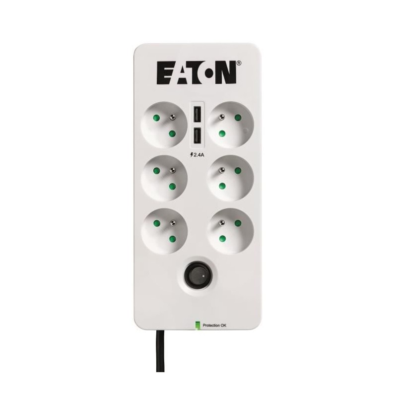 Multiprise/Parafoudre - EATON Protection Box 6 Tel USB FR - PB6TUF - 6 Multiprise/Parafoudre - EATON Protection Box 6 Tel USB FR - PB6TUF - 6