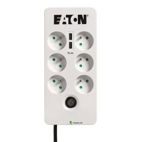 Multiprise/Parafoudre - EATON Protection Box 6 Tel USB FR - PB6TUF - 6