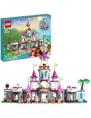 LEGO 43205 Disney Princess Aventures Épiques dans le Château, Jouet Ariel, Vaiana et Raiponce, Figurines Animaux, Enfants Des