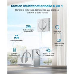 ECOVACS WINBOT W2 OMNI Robot Nettoyeur de vitres avec Station Multifon