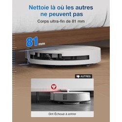 ECOVACS DEEBOT T50 OMNI - Aspirateur Robot Laveur avec Station - 15000