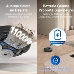 ECOVACS T30S Pro Omni Aspirateur Robot Laveur avec Station - 11000Pa -