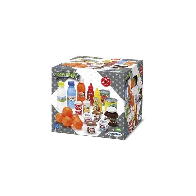 ECOIFFIER CHEF Pack Drive Accessoires Dinette - 20 pieces - 100% chef