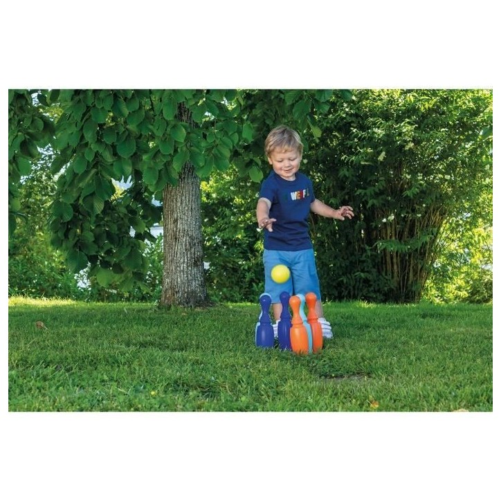 Jeu de quilles Bowling 30 cm - ECOIFFIER - Pour bébé des 18 mois - Intérieur - Fabrication française