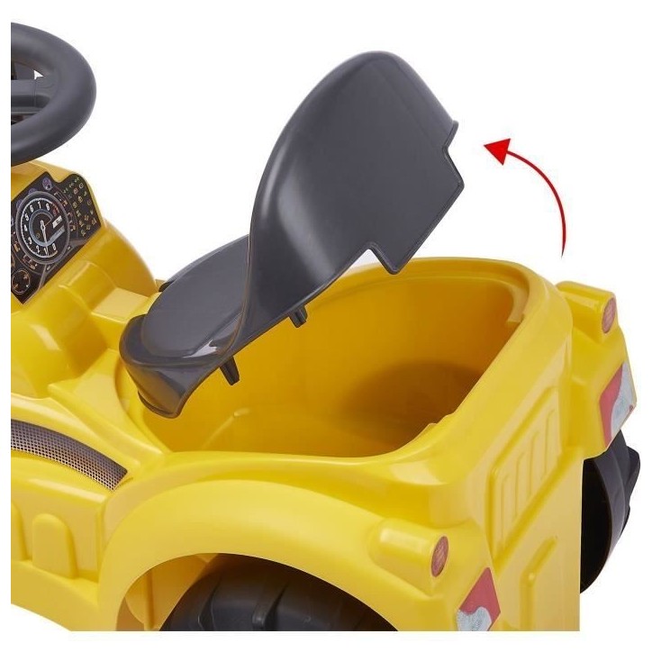 Porteur Tracto pelle - ECOIFFIER - Jaune - Pour Enfant de 12 a 36 mois