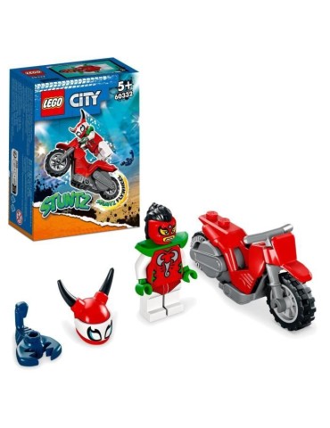 LEGO 60332 City Stuntz La Moto de Cascade du Scorpion Téméraire, Jouet de Cascadeur Stuntz, Cadeau pour Enfants de 5 Ans et Pl