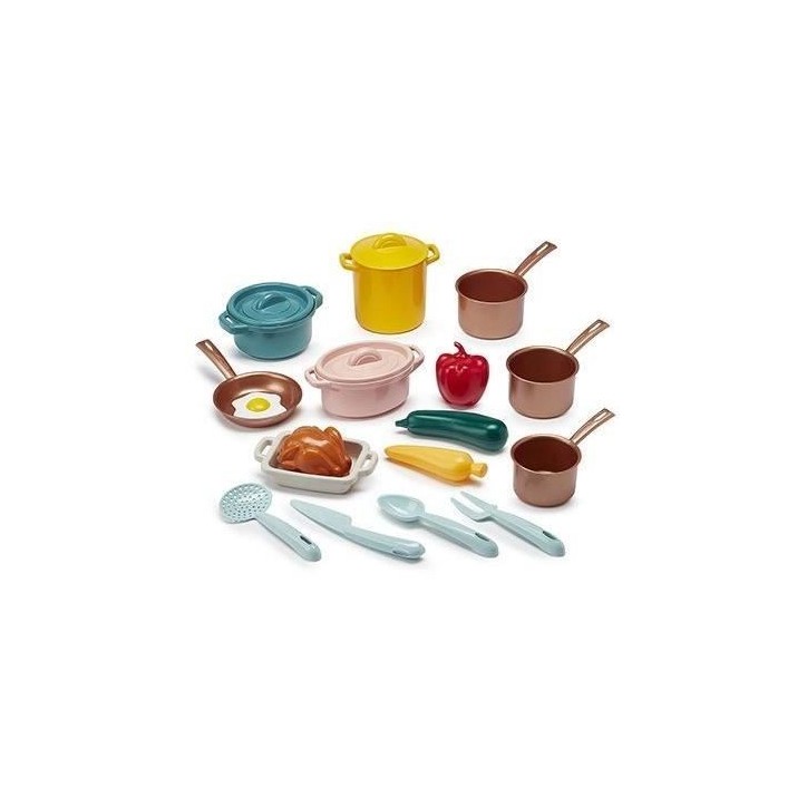 Batterie de casseroles - Vert Azur ECOIFFIER Batterie de casseroles - Vert Azur ECOIFFIER