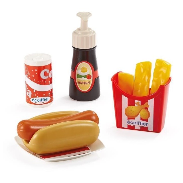 Coffret hot dog - ECOIFFIER - 2423 - Un menu digne d'un fast-food Coffret hot dog - ECOIFFIER - 2423 - Un menu digne d'un fast-food