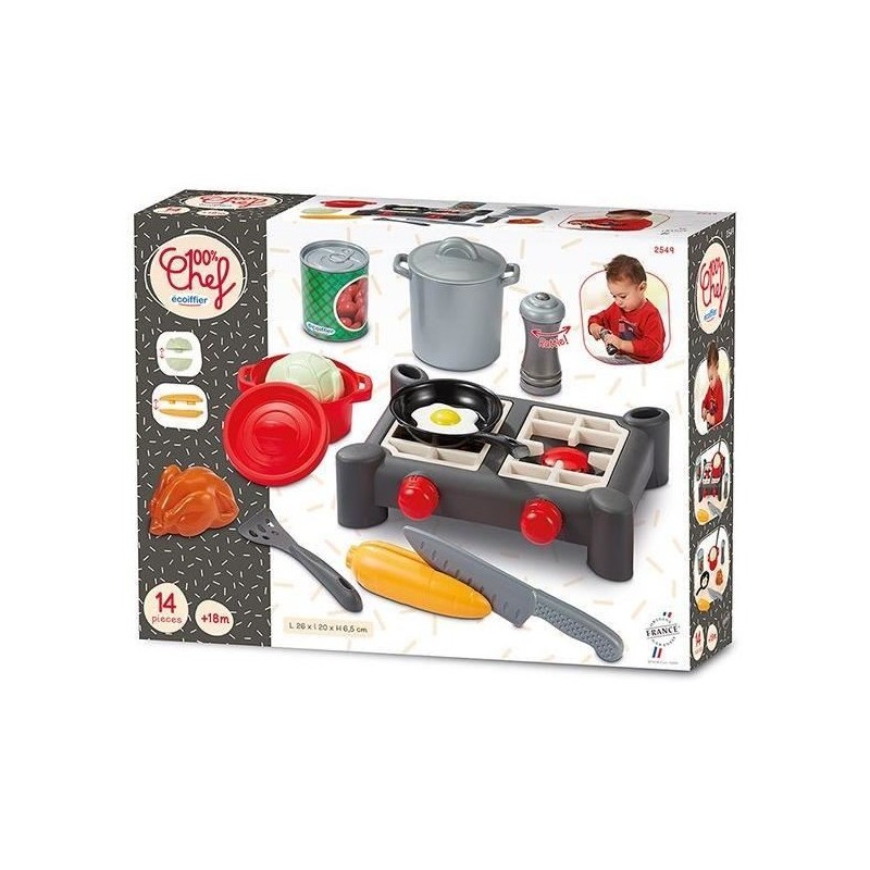 Dinette réchaud - Jeu d'imitation - ECOIFFIER - +18 mois Dinette réchaud - Jeu d'imitation - ECOIFFIER - +18 mois