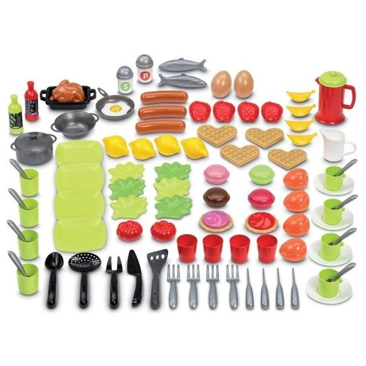 Boite dinette 100 pieces - ECOIFFIER - Collection 100% Chef - Des 18 mois Boite dinette 100 pieces - ECOIFFIER - Collection 100% Chef - Des 18 mois