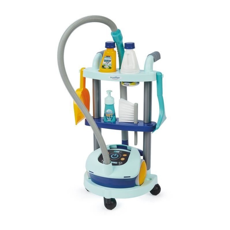 Chariot de ménage + aspirateur - ECOIFFIER - 2772 - Faire le ménage