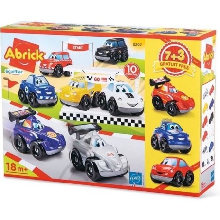 Coffret de véhicules - ECOIFFIER - Fast Car - 10 véhicules - Châssis interchangeables - Des 18 mois