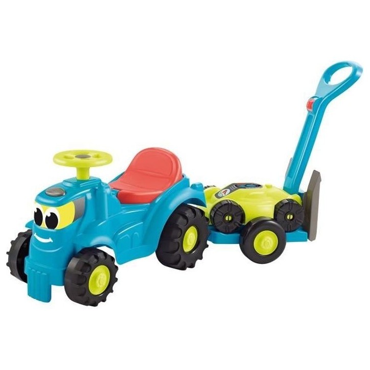 Porteur Tracteur remorque + tondeuse 103,5 cm - ECOIFFIER - Pour bébé - Multicolore - Origine France Garantie Porteur Tracteur remorque + tondeuse 103,5 cm - ECOIFFIER - Pour bébé - Multicolore - Origine France Garantie