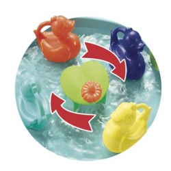 ECOIFFIER - Table peche a la ligne - 4 canards, canne, épuisette, tob