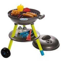 Jouets Ecoiffier - Barbecue Charbon + 16 Accessoires - Outillage de Ja