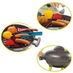 Jouets Ecoiffier - Barbecue Charbon + 16 Accessoires - Outillage de Ja