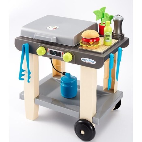 La Plancha + 12 Accessoires inclus, Jeu d'imitation, Outillage de jardin pour enfants, Jouets Ecoiffier 4669, Des 18 mois, Fabri