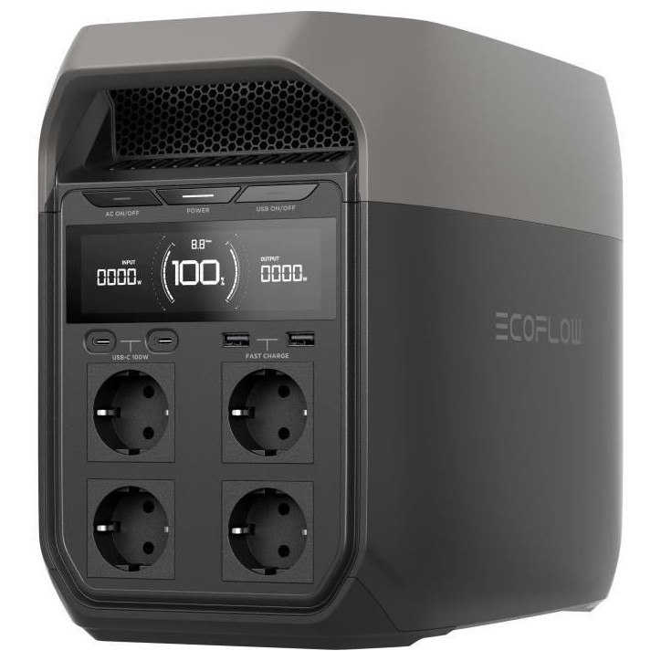 Station d'alimentation portable - EcoFlow - DELTA 3 - Batterie LiFePO4 1024Wh, sorties variées Station d'alimentation portable - EcoFlow - DELTA 3 - Batterie LiFePO4 1024Wh, sorties variées