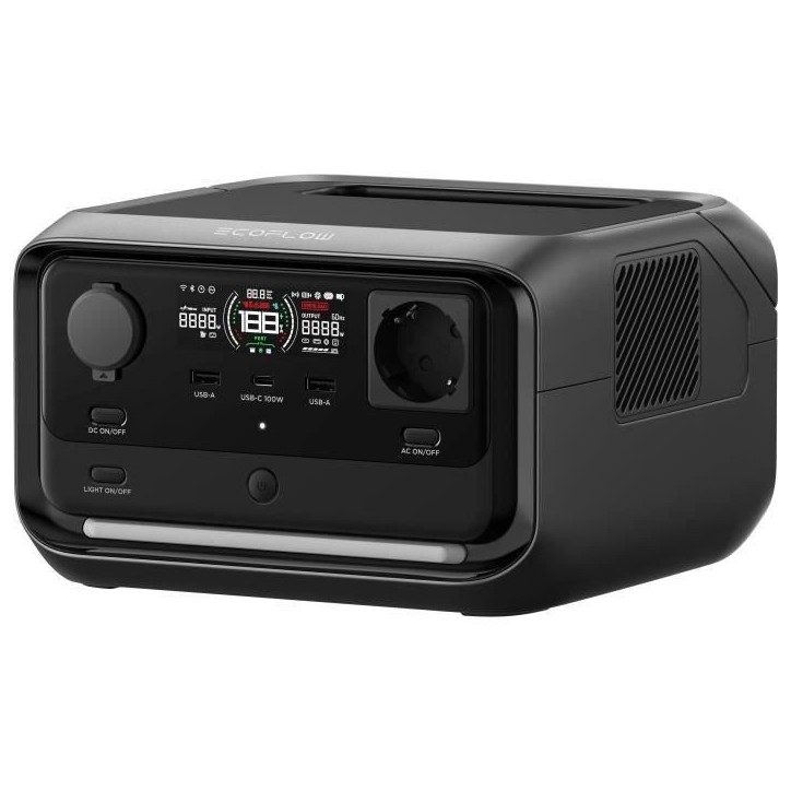 Batterie de démarrage - EcoFlow - RIVER 3 Plus - Haute performance, systeme ASI, capacité extensible