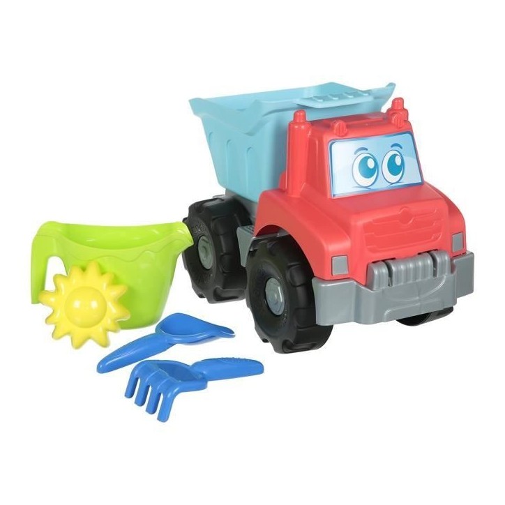 Camion plage garni - ECOIFFIER - 33 cm - Accessoires inclus - Pour enfants a partir de 18 mois Camion plage garni - ECOIFFIER - 33 cm - Accessoires inclus - Pour enfants a partir de 18 mois