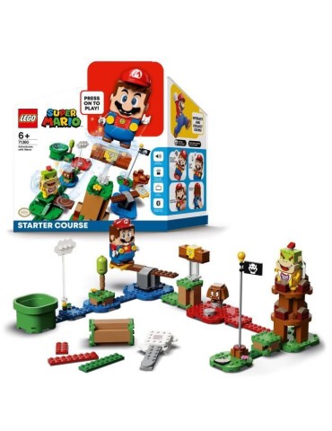 LEGO Super Mario 71360 Pack de Démarrage Les Aventures de Mario, Jouet, Figurine Interactive