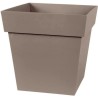 Pot de fleurs Carré 32 cm - EDA - Toscane - 22 L - 32 x 32 x H.32 cm