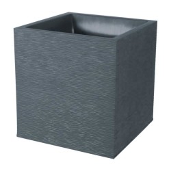 Bac a fleurs Carré 40 cm - EDA - Graphit - 31 L - 39 x 39 x H. 43 cm