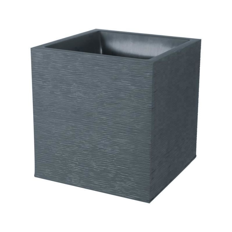 Bac a fleurs Carré 40 cm - EDA - Graphit - 31 L - 39 x 39 x H. 43 cm Bac a fleurs Carré 40 cm - EDA - Graphit - 31 L - 39 x 39 x H. 43 cm