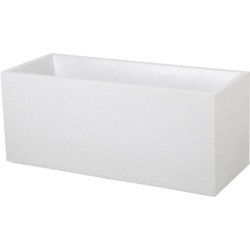 Jardiniere - EDA - Graphit - 98 L - 99,5 x 39 x H. 43 cm - Blanc Céru