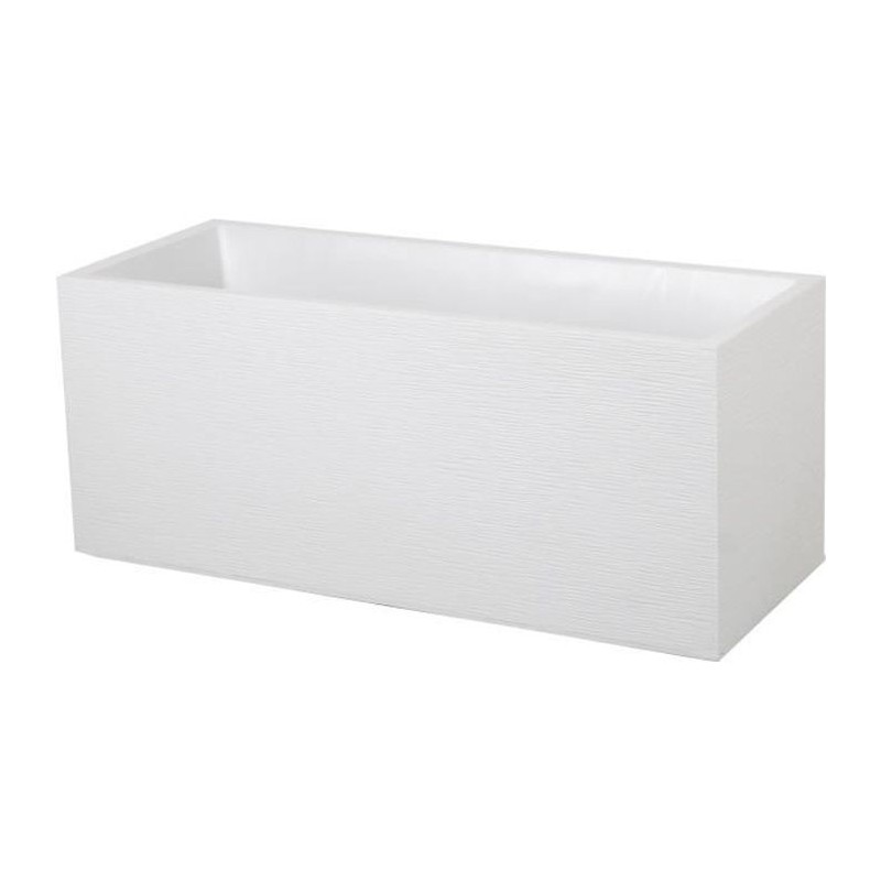 Jardiniere - EDA - Graphit - 98 L - 99,5 x 39 x H. 43 cm - Blanc Céru Jardiniere - EDA - Graphit - 98 L - 99,5 x 39 x H. 43 cm - Blanc Céru