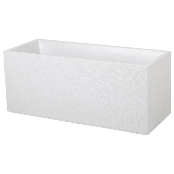 Jardiniere - EDA - Graphit - 98 L - 99,5 x 39 x H. 43 cm - Blanc Cérusé Jardiniere - EDA - Graphit - 98 L - 99,5 x 39 x H. 43 cm - Blanc Cérusé