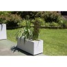 Jardiniere - EDA - Graphit - 98 L - 99,5 x 39 x H. 43 cm - Blanc Céru