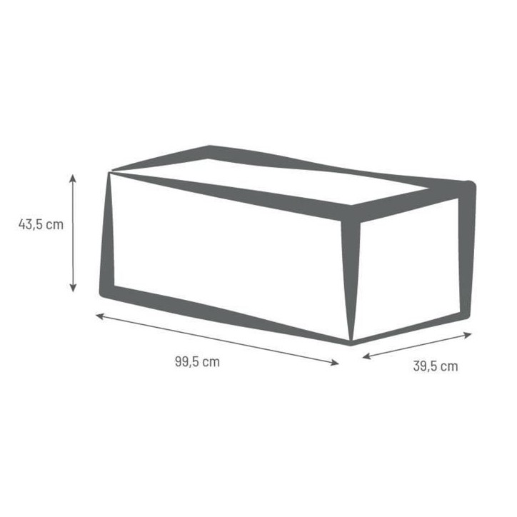 Jardiniere - EDA - Graphit - 98 L - 99,5 x 39 x H. 43 cm - Blanc Cérusé Jardiniere - EDA - Graphit - 98 L - 99,5 x 39 x H. 43 cm - Blanc Cérusé