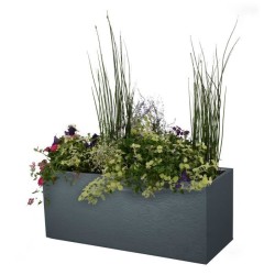 Jardiniere - EDA - Graphit - 98 L - 99,5 x 39 x H. 43 cm -Gris Anthrac