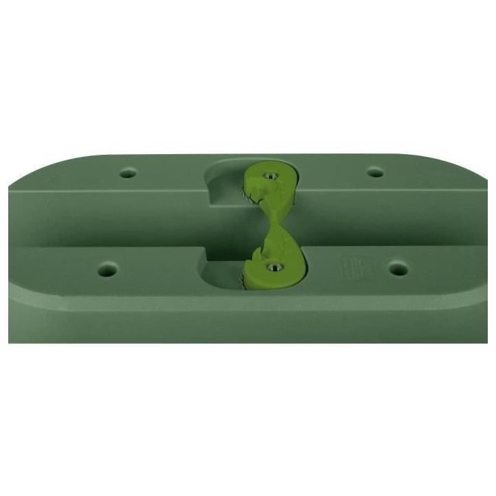 EDA Jardiniere Cavaliere OSAKA 19,5 L - 56 x 30,1 x H.20,6 cm - Vert laurier - Systeme de Fixation - Pour Balcons et Rambardes EDA Jardiniere Cavaliere OSAKA 19,5 L - 56 x 30,1 x H.20,6 cm - Vert laurier - Systeme de Fixation - Pour Balcons et Rambardes