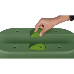 EDA Jardiniere Cavaliere OSAKA 19,5 L - 56 x 30,1 x H.20,6 cm - Vert l