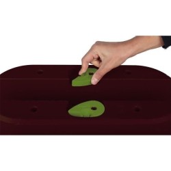 EDA Jardiniere Cavaliere OSAKA 19,5 L - 56 x 30,1 x H.20,6 cm - Rouge