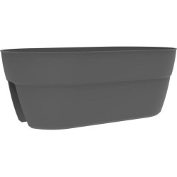 EDA Jardiniere Cavaliere OSAKA 19,5 L - 56 x 30,1 x H.20,6 cm - Gris a