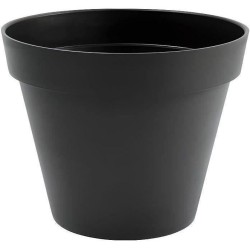 EDA Pot de fleur rond TOSCANE - 43 L - Ø 47,5 x H.40 cm - Gris Anthra