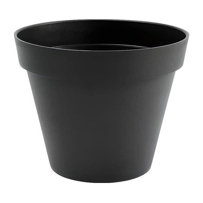 EDA Pot de fleur rond TOSCANE - 43 L - Ø 47,5 x H.40 cm - Gris Anthra EDA Pot de fleur rond TOSCANE - 43 L - Ø 47,5 x H.40 cm - Gris Anthra