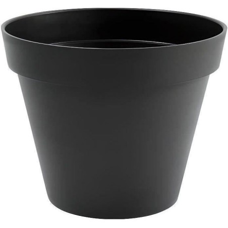 EDA Pot de fleur rond TOSCANE - 43 L - Ø 47,5 x H.40 cm - Gris Anthra